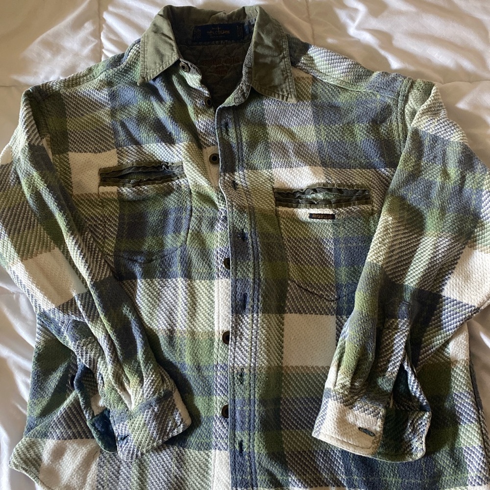 Vintage  plaid button up shirt